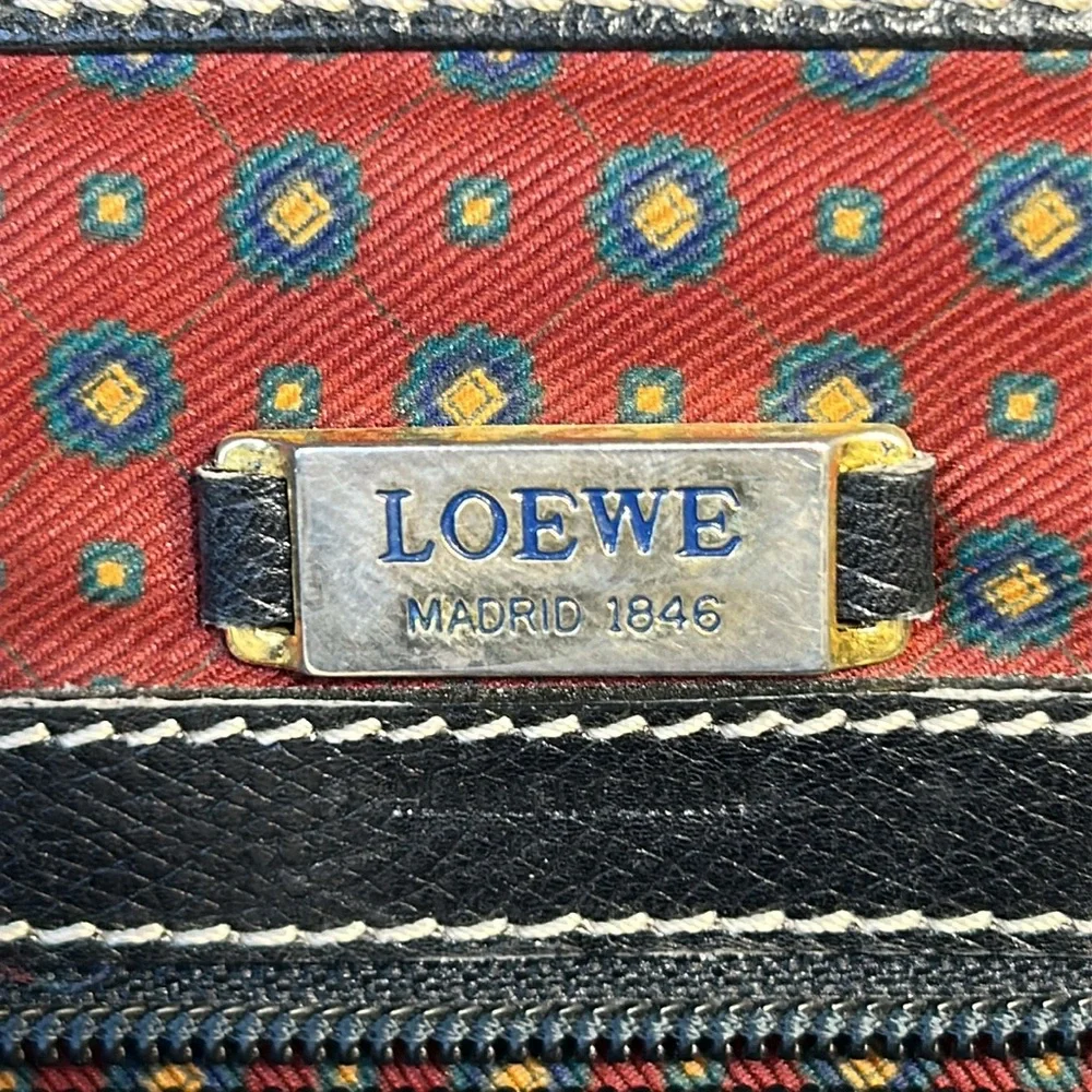 Loewe made in Spain leather briefcase handbag